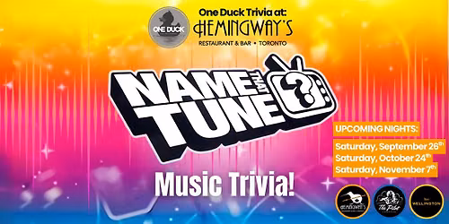 Music Trivia - Name That Tune (3rd night)