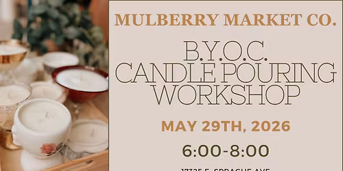 Bring Your Own Container Candle Pouring Workshop!