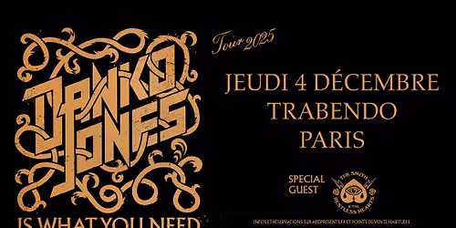 Danko Jones (+ \ufe0fTuk Smith & The Restless Hearts) \u2022 Trabendo, Paris \u2022 4 d\u00e9cembre 2025