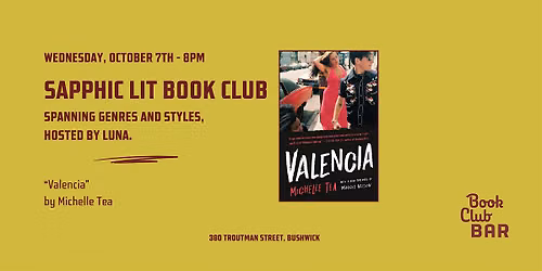 Sapphic Lit Book Club: "Valencia" by Michelle Tea