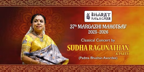 SUDHA RAGHUNATHAN presents CLASSICAL CONCERT