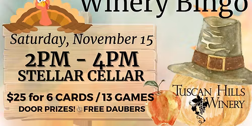 WINERY BINGO NOVEMBER