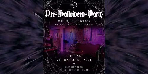 Pre-Halloween-Party - Gothic im MURX
