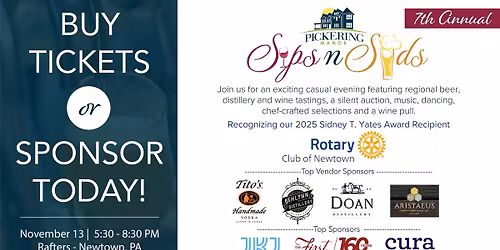 Pickering Manor's 7th Annual Sips n' Suds Fundraiser