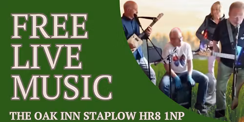 FREE LIVE MUSIC SUPPER CLUB event - Sunday 24th May at 6pm featuring MALVERN DELTA BLUES BAND 