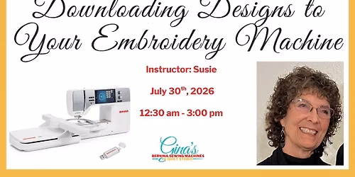 Downloading Designs to Your Embroidery Machine in Brentwood