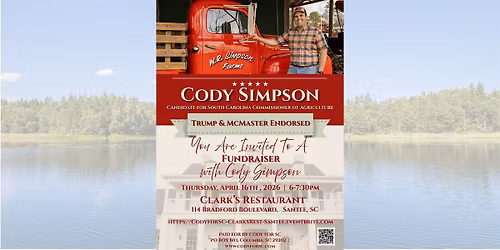 Cody for SC: Santee\/Clarendon Fundraiser