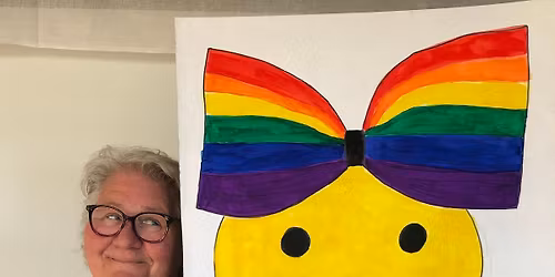 Borden maken voor Pride Walk The Hague