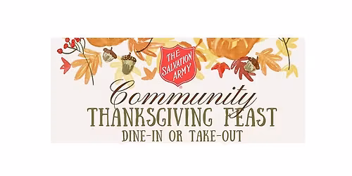 \ud83e\udd83The Salvation Army Community Thanksgiving Dinner\ud83e\udd83