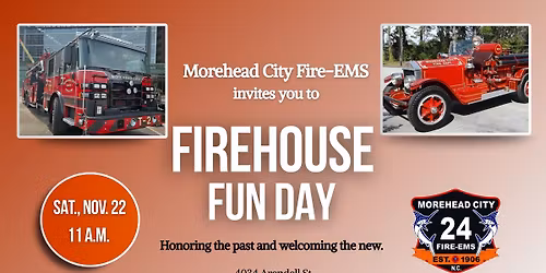 Firehouse Fun Day with Morehead City Fire-EMS
