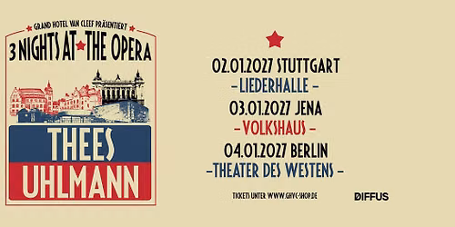 THEES UHLMANN (solo) - A Night at the Opera -  Jena, Volkshaus