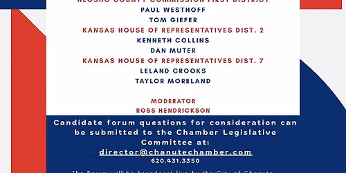 Primary Candidate Forum - Chanute Memorial Auditorium