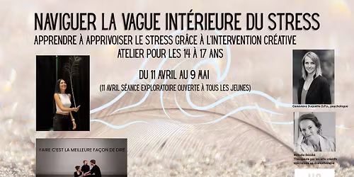 Atelier pour les 14 \u00e0 17 ans - Naviguer la vague int\u00e9rieure du stress.