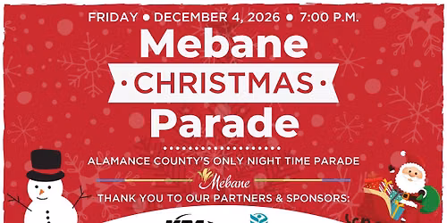 2026 47th Mebane Christmas Parade!