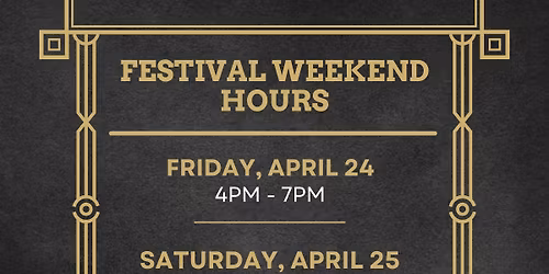 \ud83c\udfa8 Speakeasy Gallery\u2013Festival Weekend Opening Night