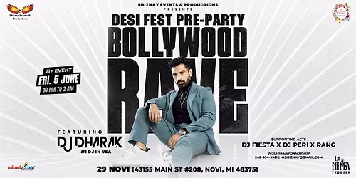 DESI FEST PRE PARTY : BOLLYWOOD RAVE