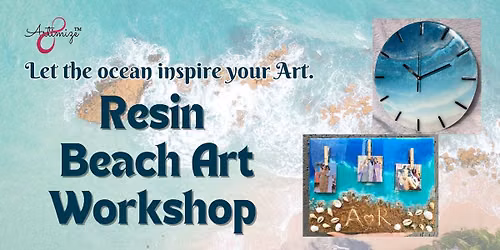 Resin Art Beach Theme Workshop