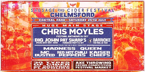 Sausage and Cider Festival - Chelmsford 2026