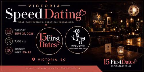 15FirstDates Victoria Speed Dating (Age 35-45)