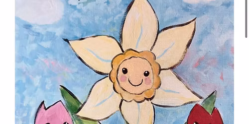 Sunny Daffodils Kids Paint Class