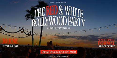 The Red & White Bollywood Party \u2014 Rooftop Edition