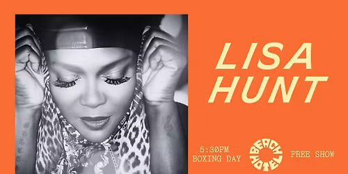 LISA HUNT | BOXING DAY FROM 5:30PM NSW TIME | Beach Hotel Byron Bay | FREE SHOW