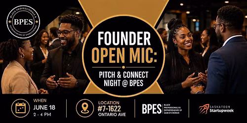 Founder Open Mic: Pitch & Connect Night @ BPES
