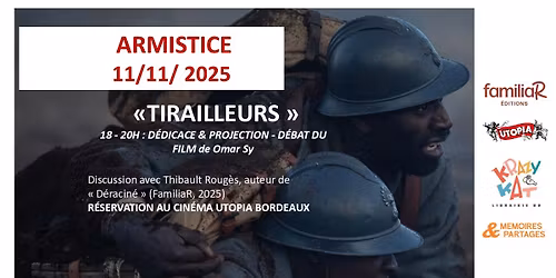 D\u00c9DICACE & PROJECTION - D\u00c9BAT \u00abTIRAILLEURS \u00bb - AVEC THIBAULT ROUG\u00c8S