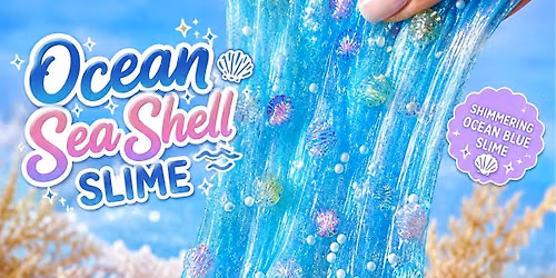 Ocean Seashell Slime $12 While Supplies Last
