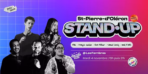 Carton Comedy Club @ Les Ferri\u00e8res (St Pierre d'Ol\u00e9ron - 17)