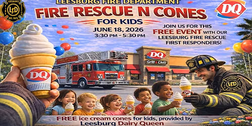 DQ "Fire Rescue N' Cones" With Leesburg Fire Department
