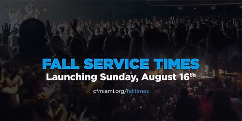 New Fall Service Times