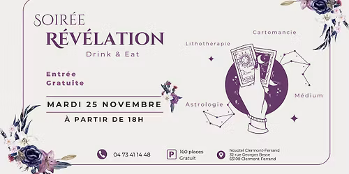 Soir\u00e9e R\u00e9v\u00e9lation : D\u00e9couvrez ce que l\u2019univers a en r\u00e9serve pour vous ! \u2728