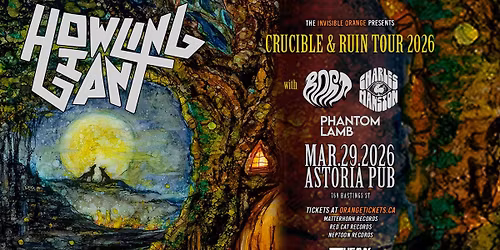 HOWLING GIANT \/\/ BORT \/\/ CHARLES MANSION \/\/ PHANTOM LAMB. March 29, 2026 @ Astoria Pub