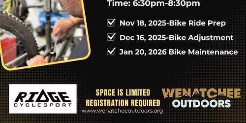 Hands-On Bike Maintenance Class- REGISTRATION REQUIRED 