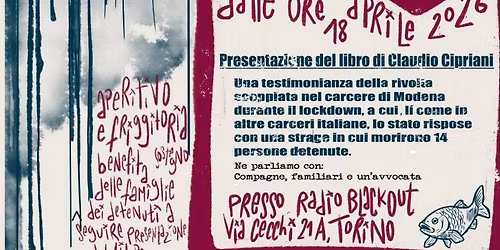Next stop Modena 2020. Viaggio tra le carceri - Presentazione del libro di Claudio Cipriani