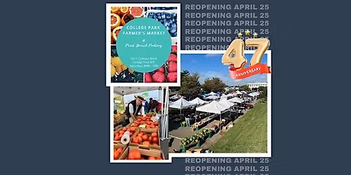 College Park Farmer's Market Reopens April 25