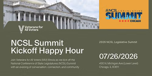 NCSL Summit Kickoff Happy Hour with Veterans for All Voters