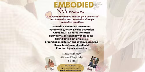 Embodied Woman: Inner Union- May