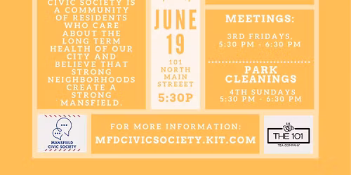 Mansfield Civic Society Monthly Meeting