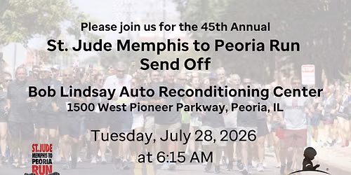 45th Annual St. Jude Memphis to Peoria Run Send Off