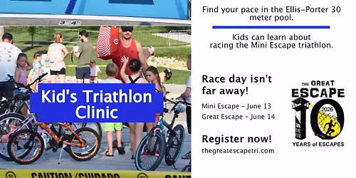 Get Your Swim Time and Kid's Tri Clinic
