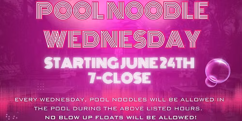 Pool Noodle Wednesday
