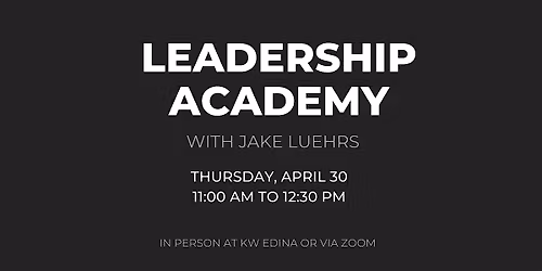 Leadership Academy with Jake Luehrs