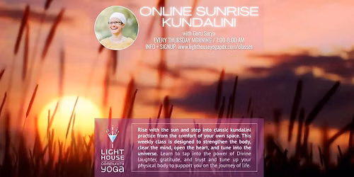 ONLINE SUNRISE KUNDALINI (Thursday Morning) @ Lighthouse Community Yoga PDX