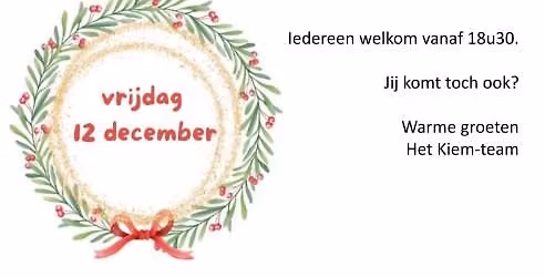 Kerstmarkt VBS De Kiem