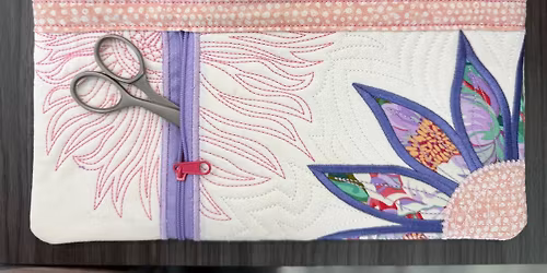 ITH Machine Embroidery Flower Power Pouch Class