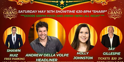 COMEDY NIGHT GRAND OPENING, OG's Comedy Club @ Oriental Garden Haverhill MA