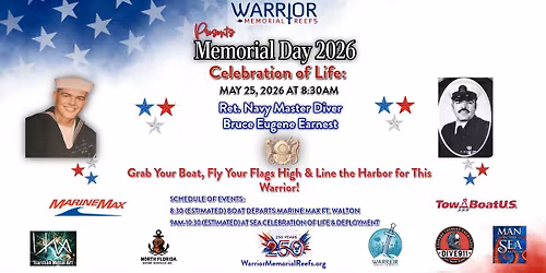 Celebration of Life- Ret. Navy Master Diver Bruce Eugene Earnest