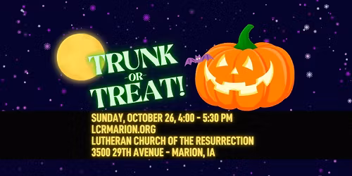 Trunk or Treat at Lutheran Church of the Resurrection!